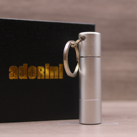 Adorini Double Cigar Punch Cutter - Solingen Blade - Silver (AD017)
