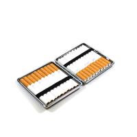 Angelo - Black Felt - Cigarette Case - Holds 20 Kingsize Cigarettes