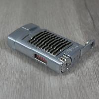 Xikar Forte Single Jet Cigar Lighter with Punch - Silver