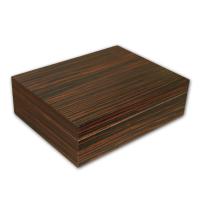 Prestige Vizcaya Cigar Humidor - Exotic Wood Ebony Finish - 30 Cigars Capacity