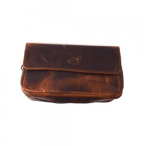 Chacom Combo Tobacco Pouch - Retro Waxed Brown