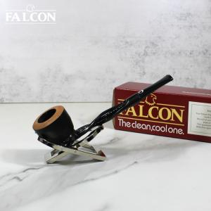 Falcon Black Shillelagh Black Twisted Black Bowl Fishtail Pipe (FAL342)