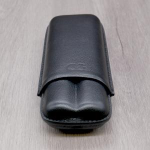 J Cure C.Gars Collection - Leather Cigar Case - Black 2 Cigar Capacity