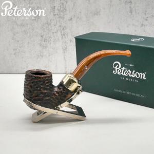 Peterson Derry Rustic 338 Nickel Mounted 9mm Fishtail Pipe (PE2295)