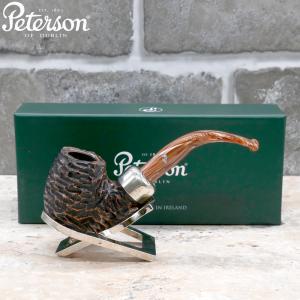 Peterson Derry Rustic 304 Nickel Mounted 9mm Filter Fishtail Pipe (PE2439)