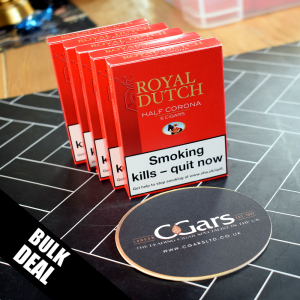 Ritmeester Royal Dutch Half Corona Cigar - 5 Packs of 5 Cigars (25) Bundle Deal