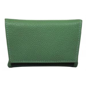 GBD Mini Green Leather Patterned Roll Your Own Pouch (GBDP04) - End of Line