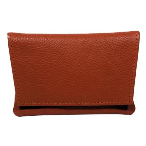 GBD Mini Orange Leather Patterned Roll Your Own Pouch (GBDP05)