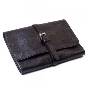 Savinelli Viaggio Leather Travel Pipe Bag - Black