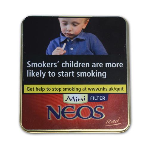 Neos Feelings Filter Red Mini (formerly Vanilla) - Tin of 10 x 10 (100 cigars)