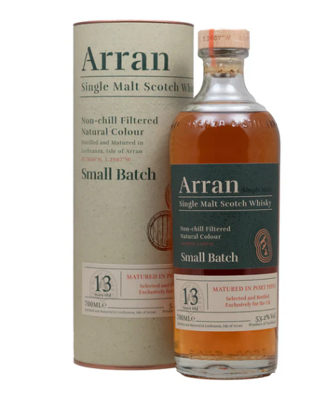 Arran 13 Year Old Port Pipe Small Batch - 53.2% 70cl