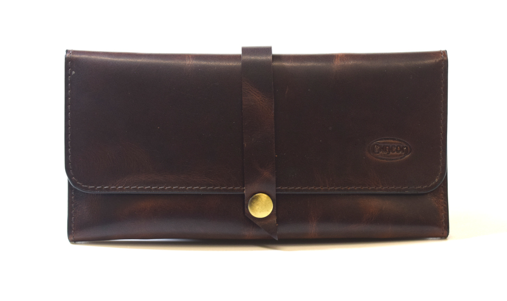 Chacom Leather Tobacco Pouch - Vintage Brown