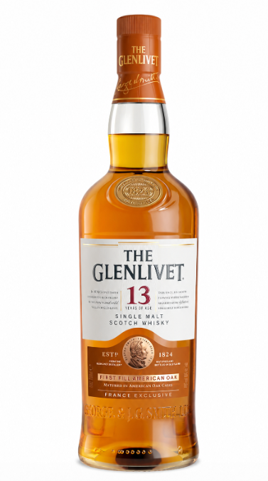 COSMETIC DEFECT - Glenlivet 13 Year Old First Fill American Oak France Exclusive - 40% 70cl
