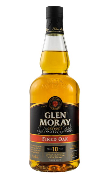 COSMETIC DEFECT - Glen Moray 10 Year Old Fired Oak - 40% 70cl