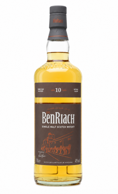 COSMETIC DEFECT - BenRiach 10 Year Old - 43% 70cl