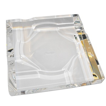 Crystal Cigar Ashtray - Four Cigars Rest