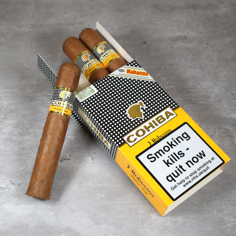 Cohiba Robustos Cigar - Pack of 3