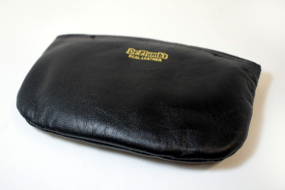 Dr Plumb Zip Real Leather Tobacco Pouch