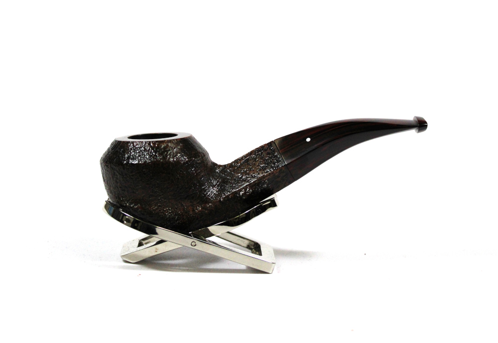 Alfred Dunhill - The White Spot Cumberland 4108 Group 4 Bent Rhodesian Pipe (DUN453)