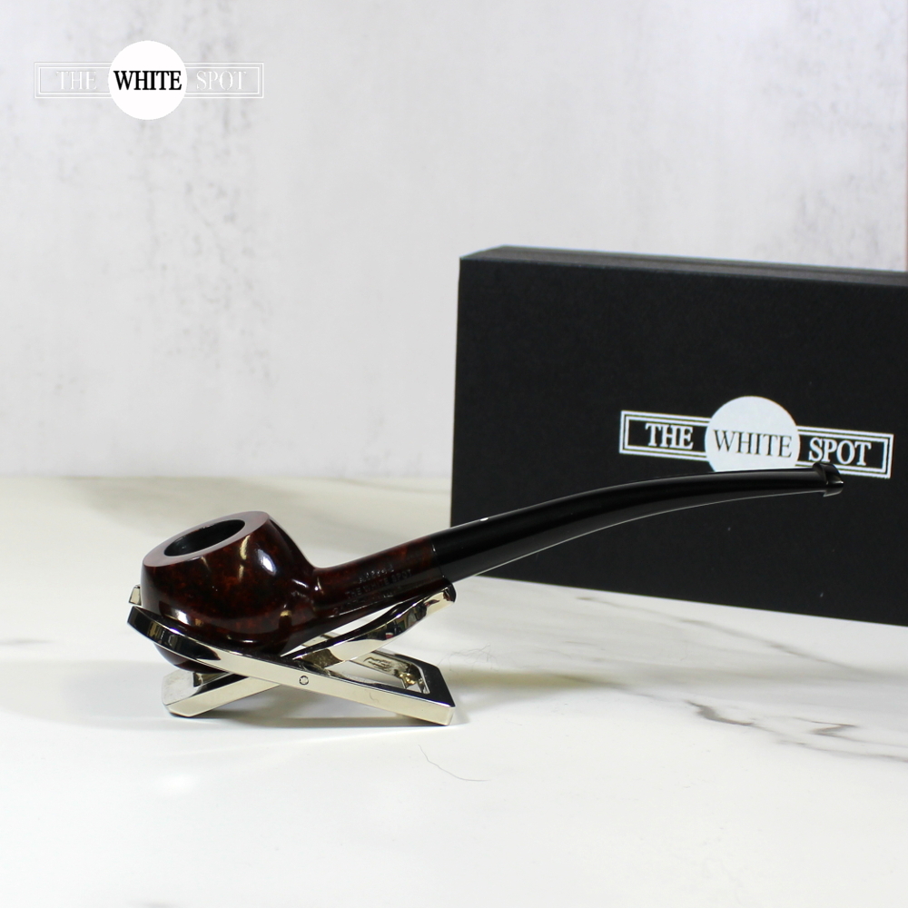 Alfred Dunhill - The White Spot Amber Root 3407 Group 3 Bent Prince Fishtail Pipe (DUN556)