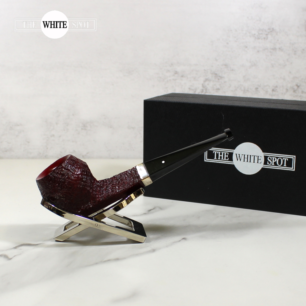 Alfred Dunhill - The White Spot Ruby Bark 4104 Group 4 Bulldog Pipe (DUN708)