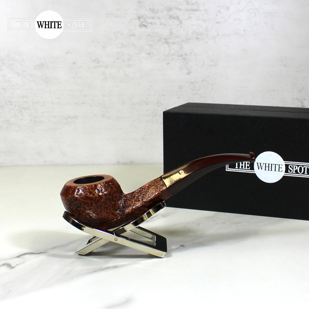 Alfred Dunhill - The White Spot County 3108 Group 3 Bent Rhodesian Fishtail Pipe (DUN734)