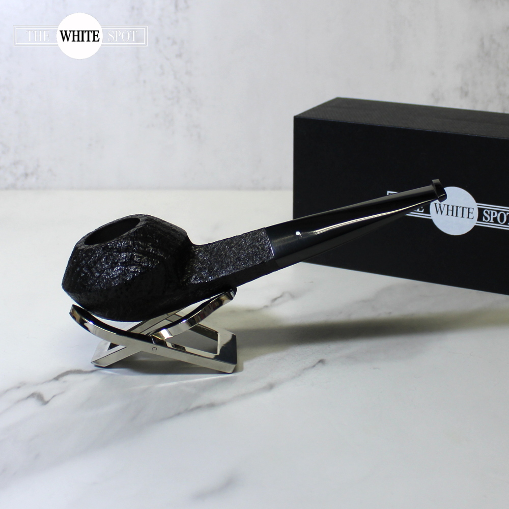 Alfred Dunhill - The White Spot Shell Briar 6117 Group 6 St Rhodesian Fishtail Pipe (DUN778)