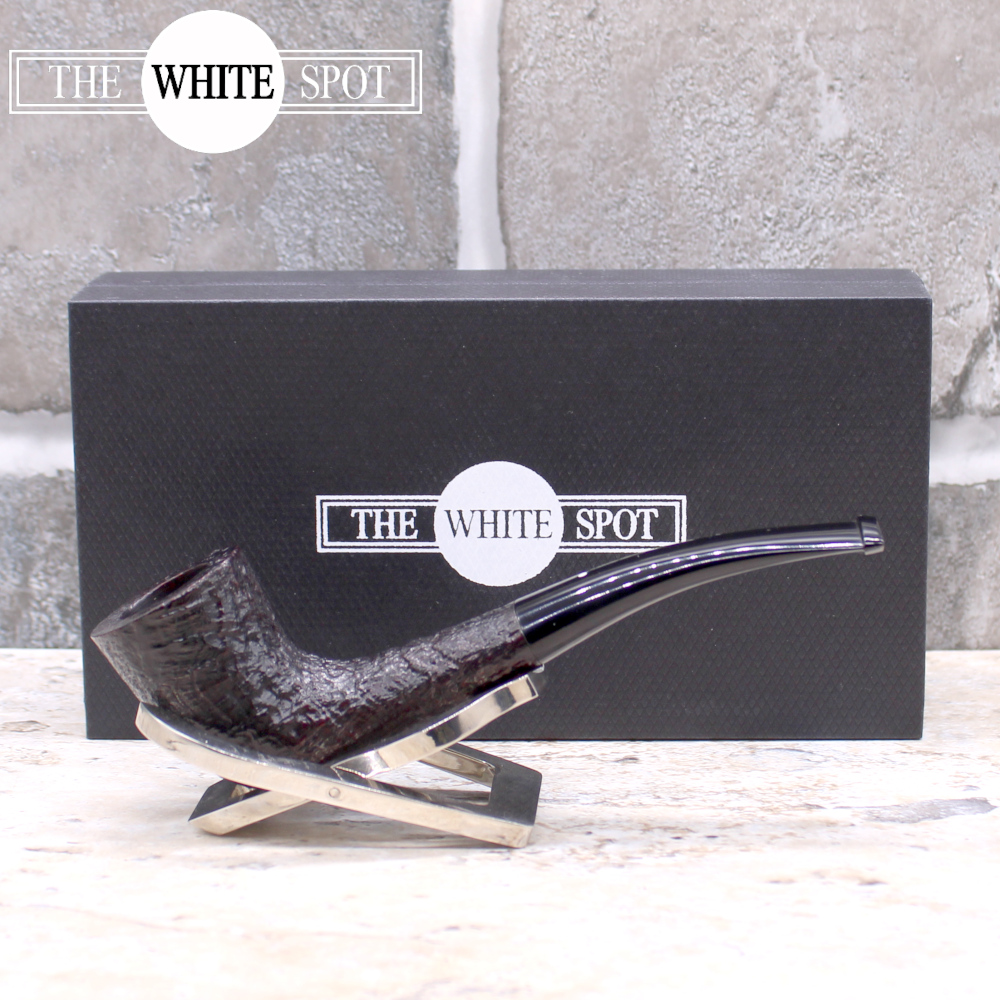 Alfred Dunhill - The White Spot Shell Briar 3421 Group 3 Bent Fishtail Pipe (DUN878)