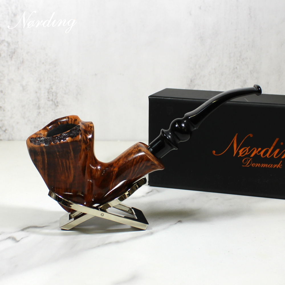 Erik Nording Freehand Light Brown 3 Fishtail Pipe (EN180)