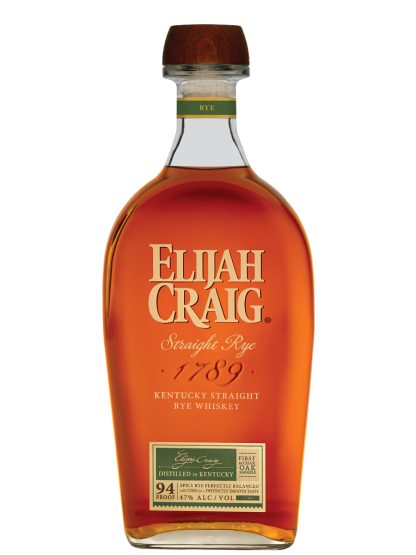 Elijah Craig Straight Rye Whiskey - 47% 70cl
