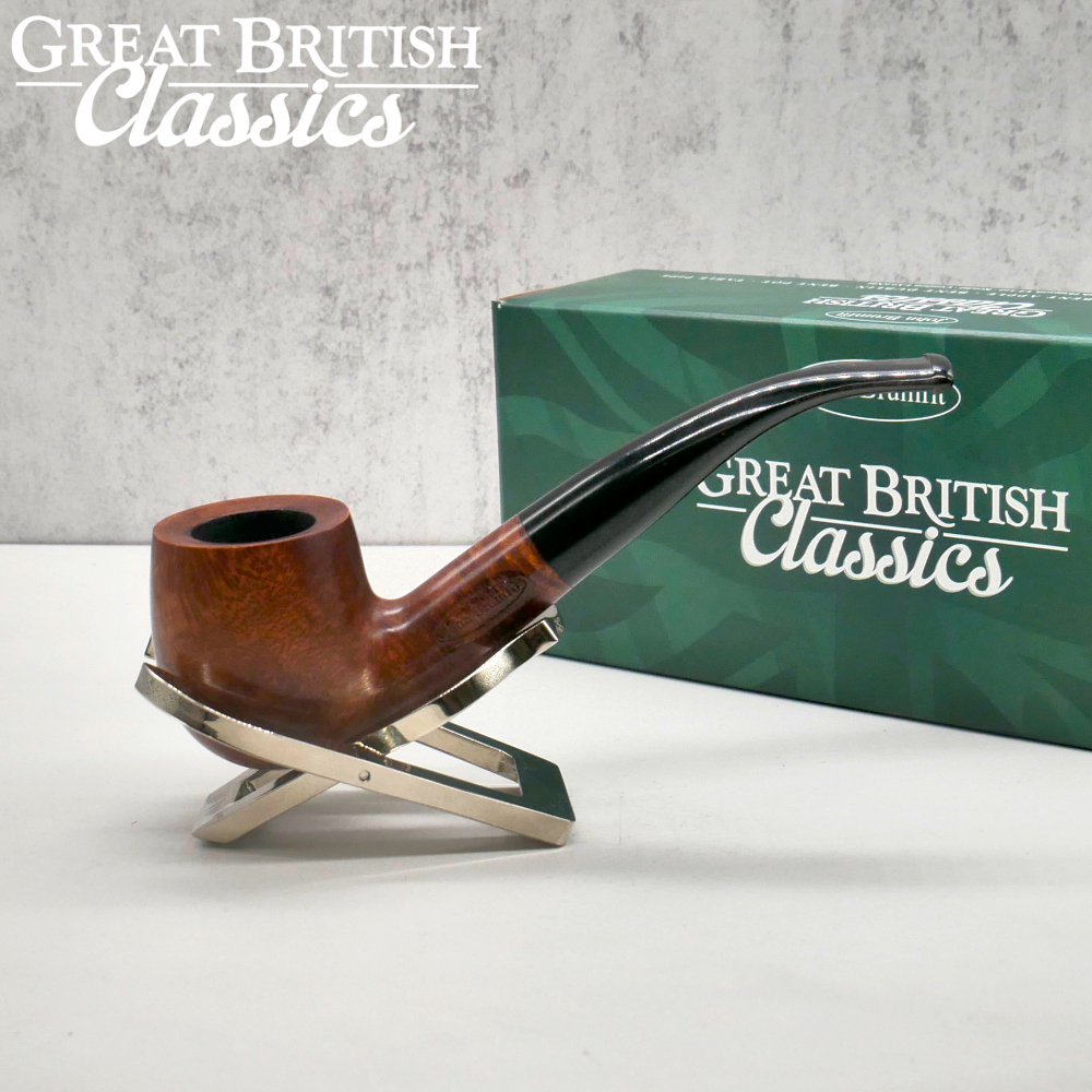 Great British Classic Bent Billiard Smooth Fishtail Pipe (GBC186)