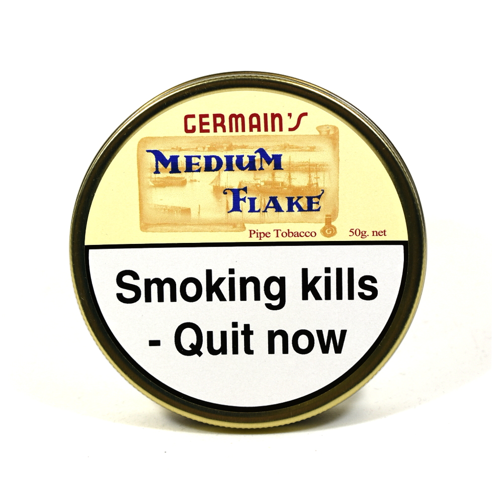 Germains Medium Flake Pipe Tobacco 50g Tin