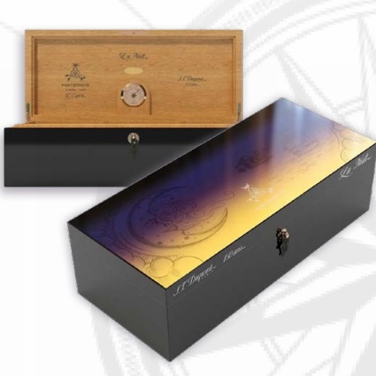 Montecristo L\'Esprit & ST Dupont 150th Anniversary La Nuit (Night) Humidor - 50 Cigars - LIMITED EDITION