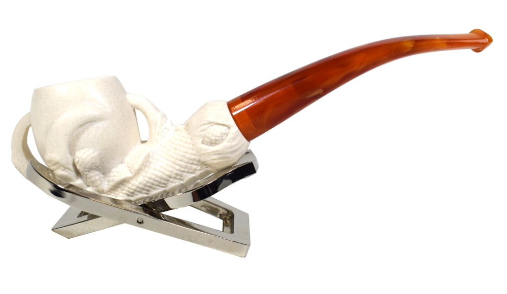 Meerschaum Standard Claw Bent Fishtail Pipe (MEER85)