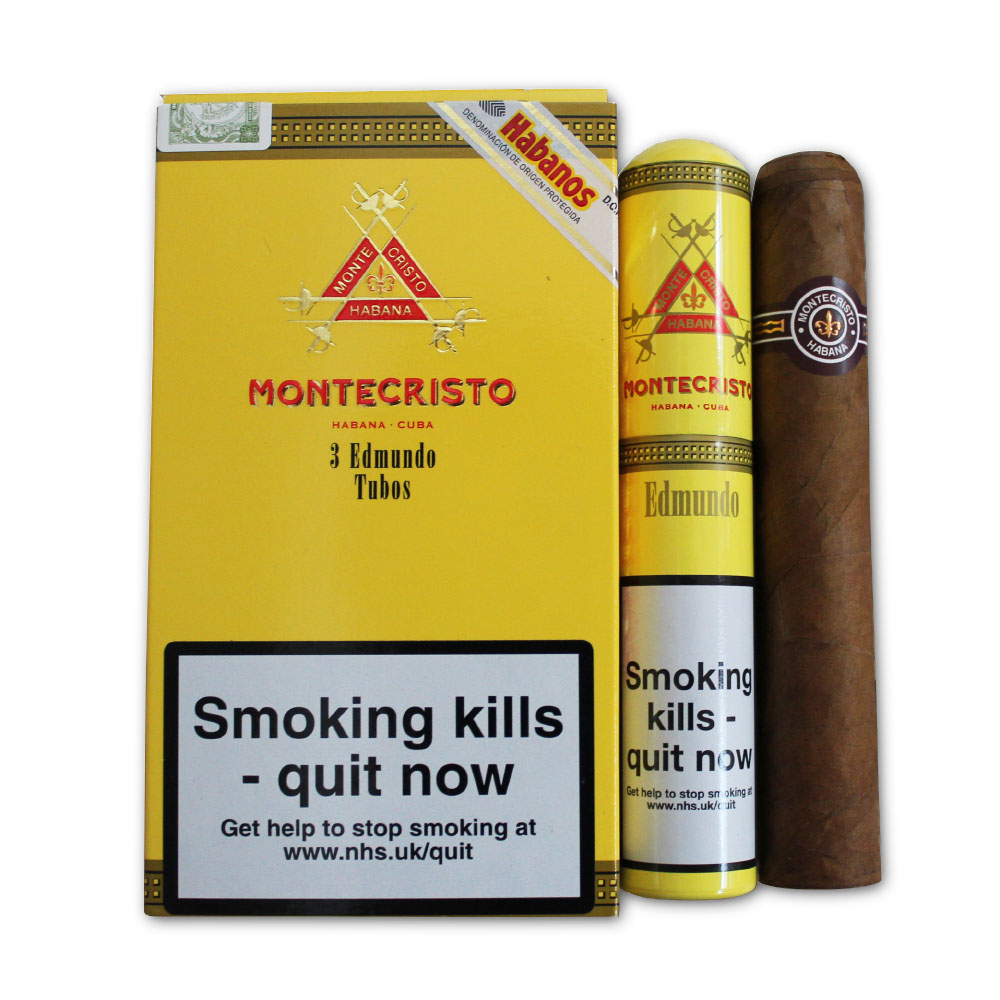 Montecristo Edmundo Tubed Cigar - Pack of 3