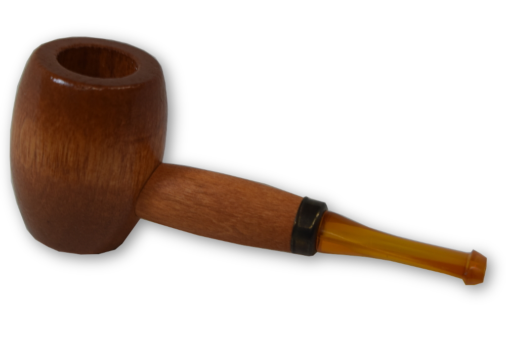 Ozark Mini Maple Missouri Meerschaum Amber Stem Pipe