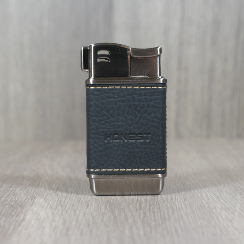 Honest Boyd Pipe Lighter and Case Set - Black Leather (HON01)