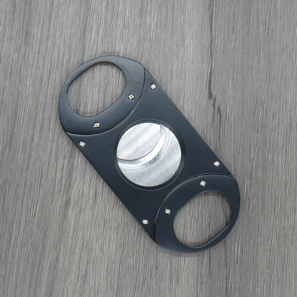 Matte Black Twin Blade Cigar Cutter - 64 Ring Gauge