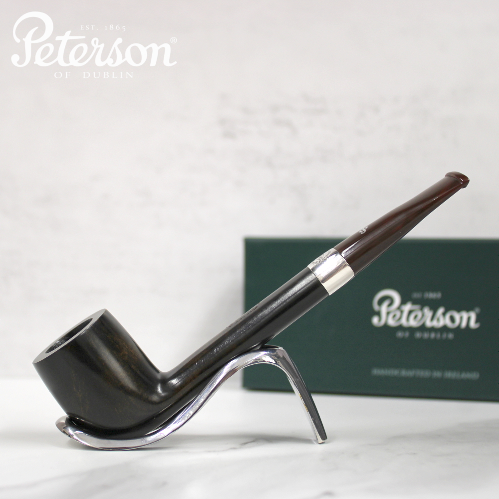 Peterson Irish Harp 264 Smooth Silver Mounted Fishtail Pipe (PE1589)