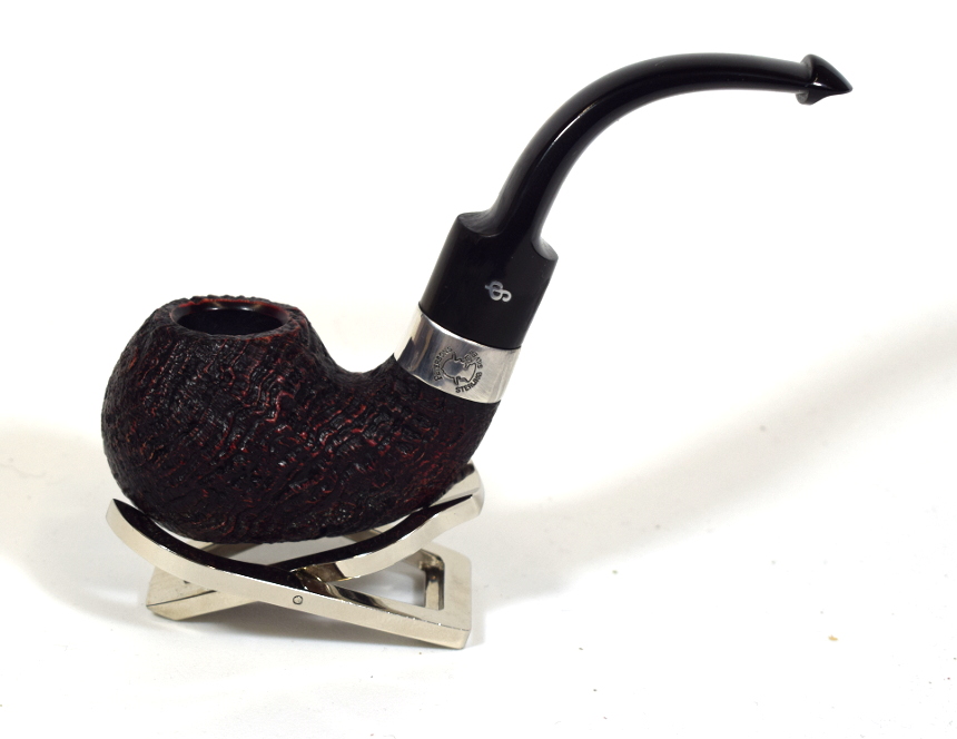 Peterson Sherlock Holmes Lestrade Silver Mounted P Lip Pipe (PE219)