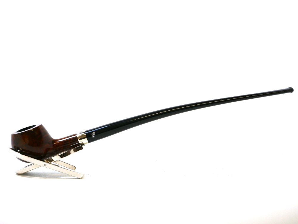 Peterson Churchwarden Prince Smooth Nickel Mounted Fishtail Pipe (PEC213)