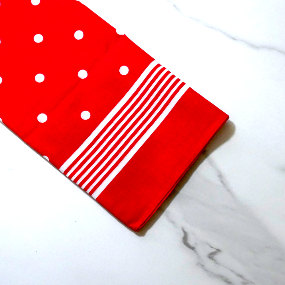 Wilsons of Sharrow Red Big Polka Dot Snuff Handkerchief