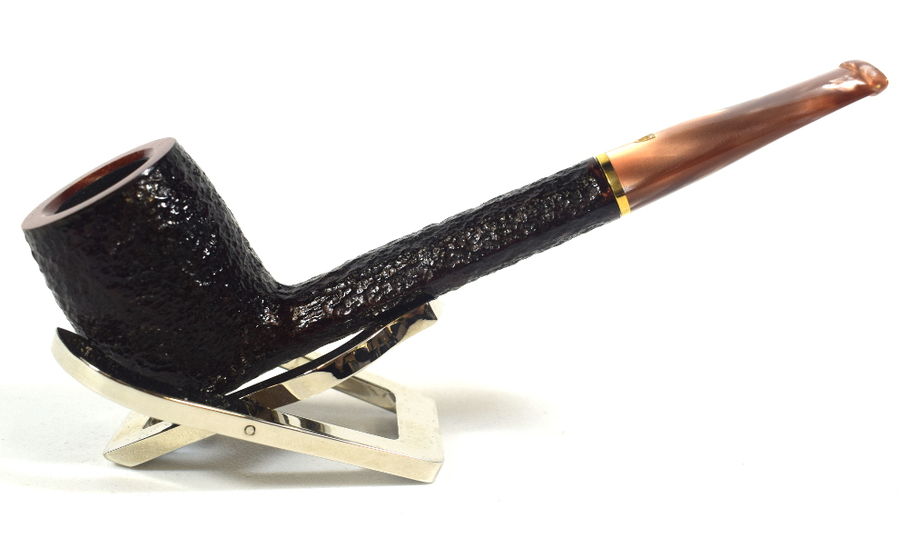 Savinelli Roma Lucite 802 Rustic Straight 6mm Fishtail Pipe (SAV523)