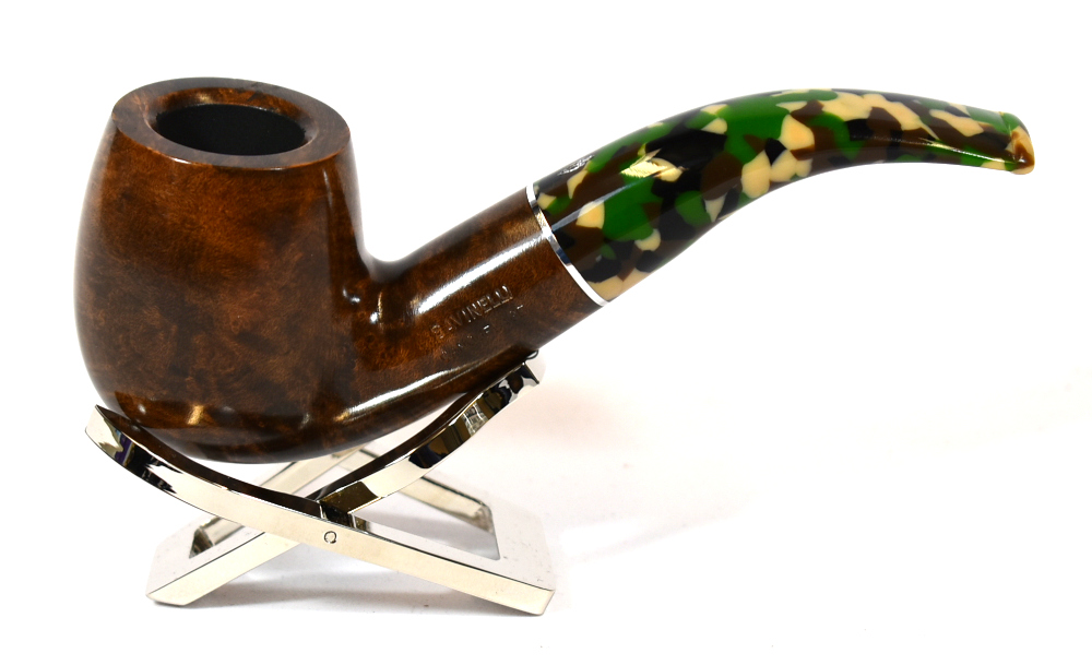 Savinelli Camouflage Smooth 616 Dark Brown 6mm Fishtail Pipe (SAV710)