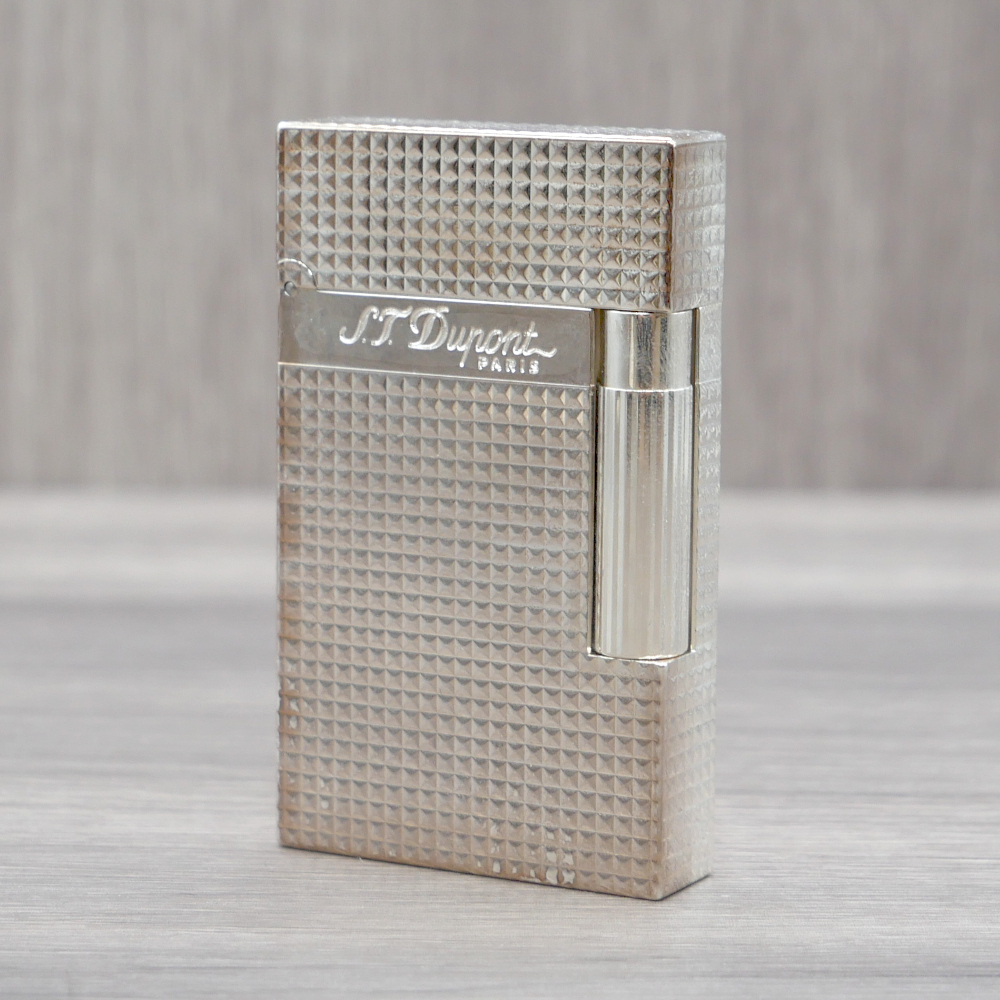 ST Dupont Lighter - Ligne 2 - Diamond Head Silver Finish