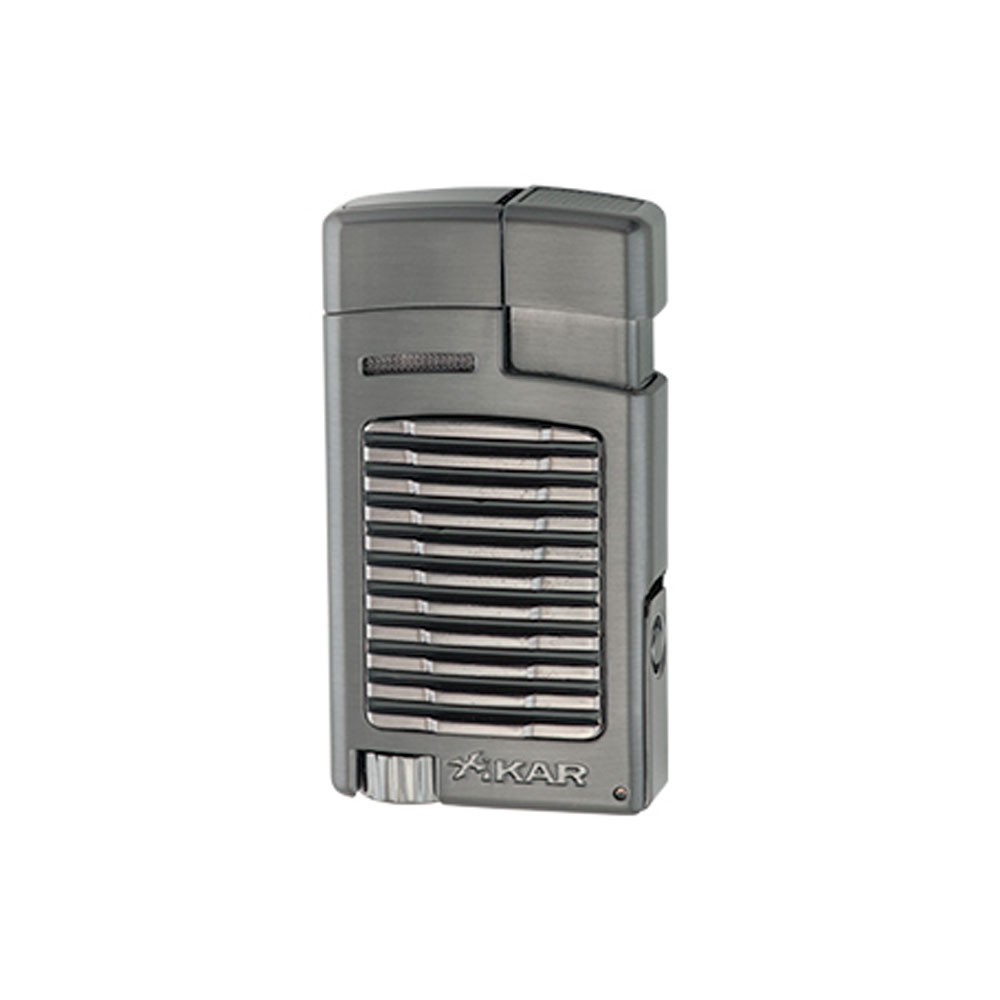 Xikar Forte Single Jet Cigar Lighter with Punch - Gunmetal (G2)