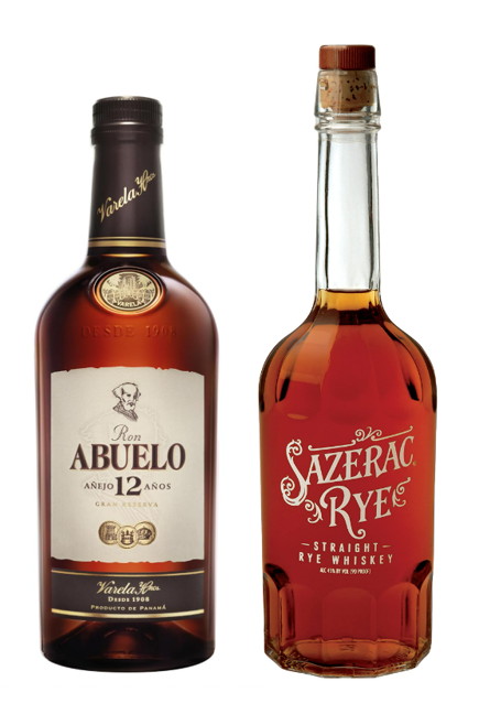 SPECIAL OFFER BUNDLE DEAL - Ron Abuelo 12 Year Old Rum & Sazerac 6 Year Old Straight Rye Whiskey