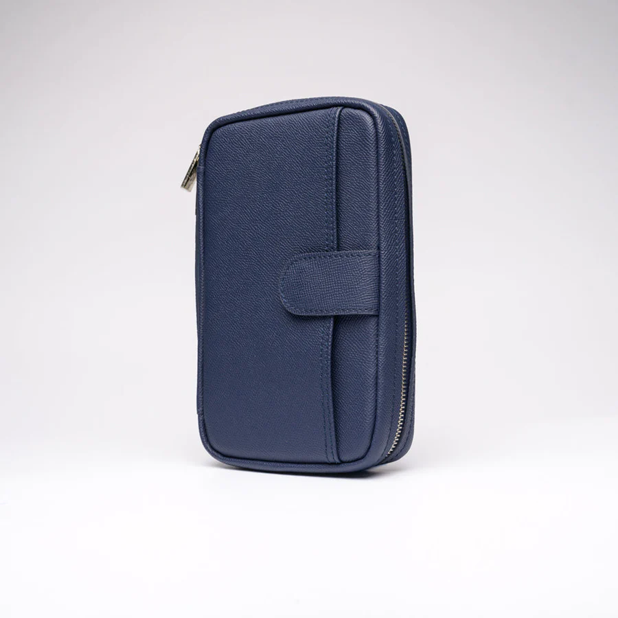 Peter James Blue Label Modi Handmade Carry Cigar Case - Blue Lagoon