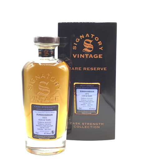 Bunnahabhain 42 Year Old 1973 Signatory Cask Strength Collection - 47.9% 70cl