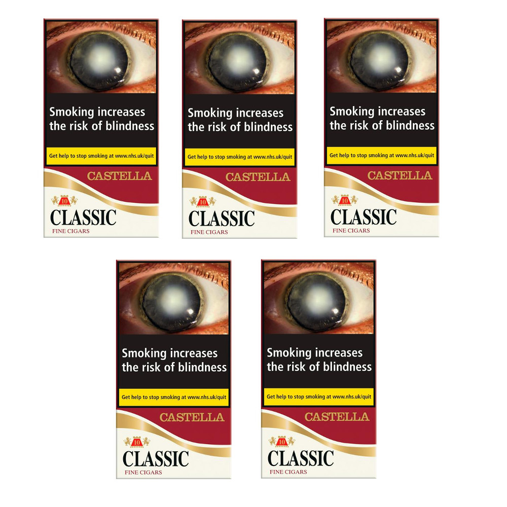 Castella Classic Fine Cigars - 5 Packs of 10 (50 Cigars)